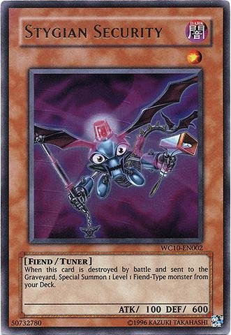 Yu-Gi-Oh! - Stygian Security (WC10-EN002) - 5Ds Reverse of Arcadia Promotional Cards - Promo Edition - Ultra Rare