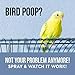 Natural Rapport Bird Cage Cleaner - The Only Bird Cage Cleaner You Need - Bird Poop Spray Remover, Naturally Removes Bird Waste (32 Oz)