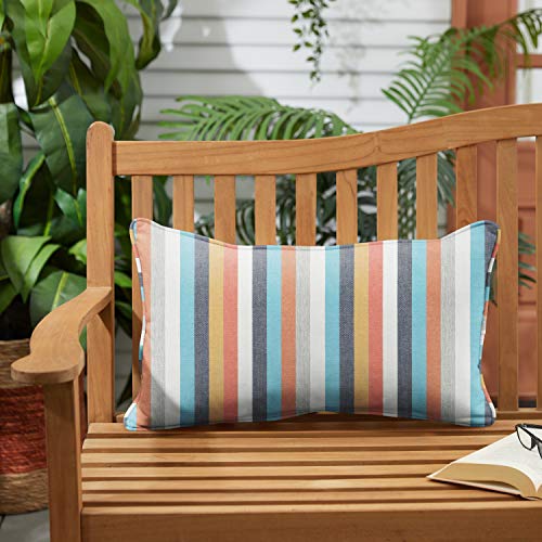 Sorra Home AMZ043121SP Indoor/Outdoor Pillow Set, 13 in x 20 in, Surround Sunri…