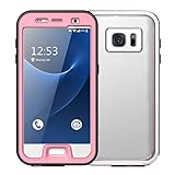 Galaxy S7 Waterproof Case, iThrough™ 9.8ft(3M) S7 Waterproof Case, Dust Shock Proof , Duty Protective Underwater, Ultra Slim Case for samsung galaxy S7 (Pink)