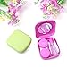 2SETS Pocket Mini Contact Lens Case Travel Kit Easy Carry Mirror Container Holder