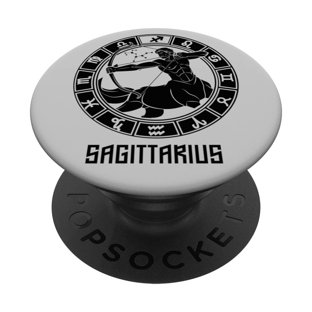 Sagittarius Gift November December Birthday Queen & King PopSockets Swappable PopGrip