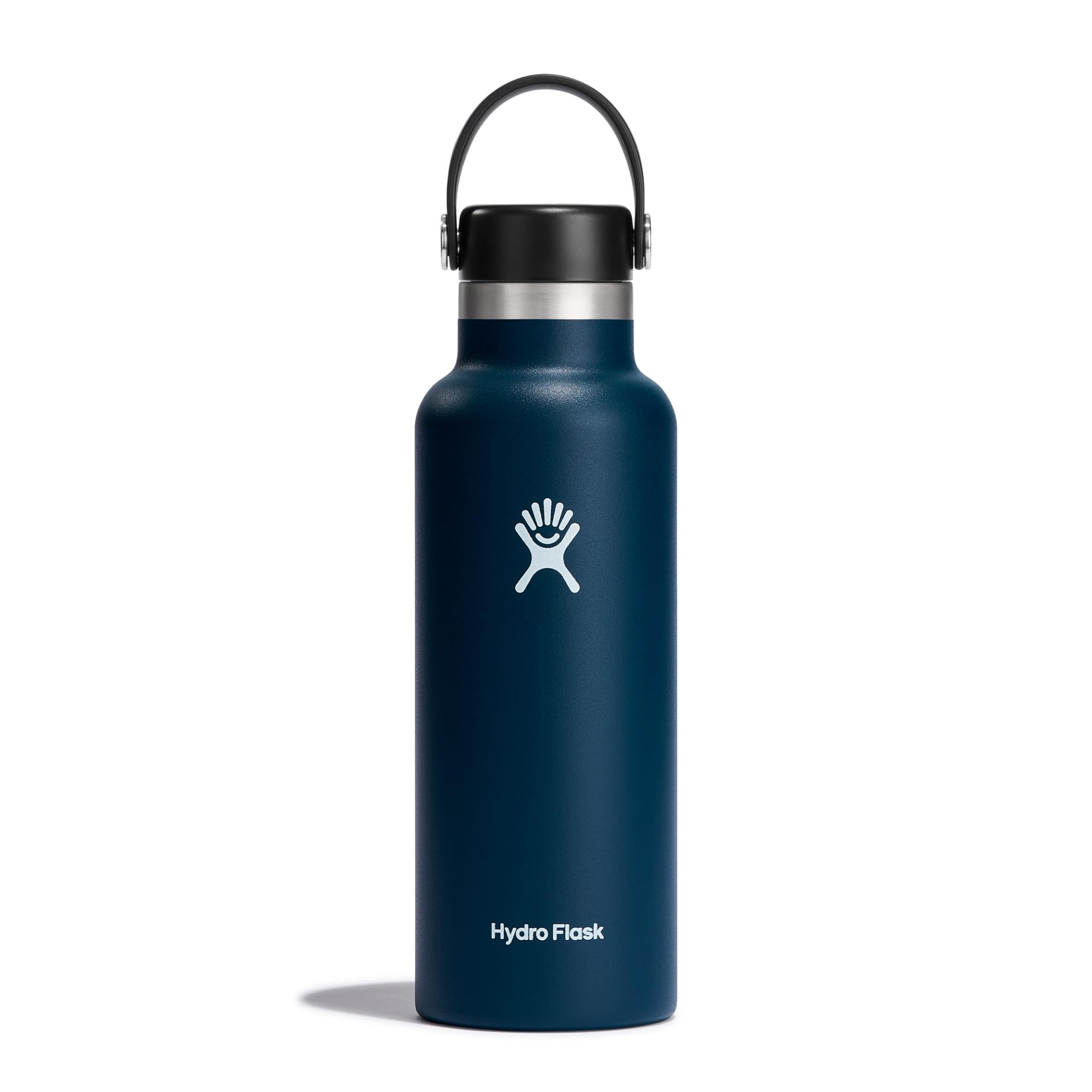 Hydro Flask - Water Bottle 532 ml (18 oz) - Vacuum Insulated Stainless Steel Water Bottle with Leak Proof Flex Cap and Powder Coat - Standard Mouth - Indigo — image 1