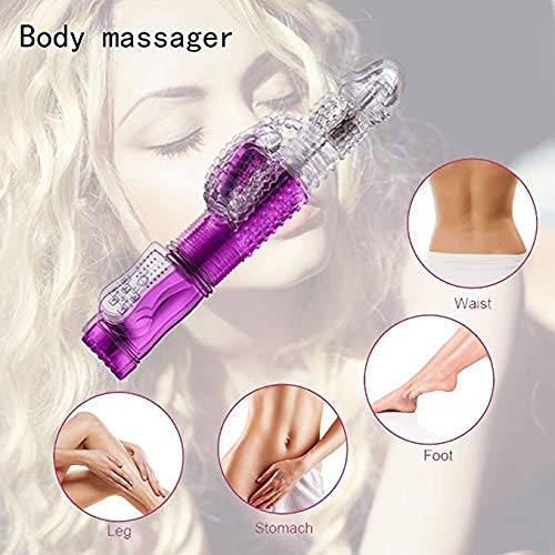dingling372 Rabbit Toys for Women and Couples - Wireless C -litor M -assager - 12 Speeds - T -hrusting R -otating Beads - Large Size - Purple