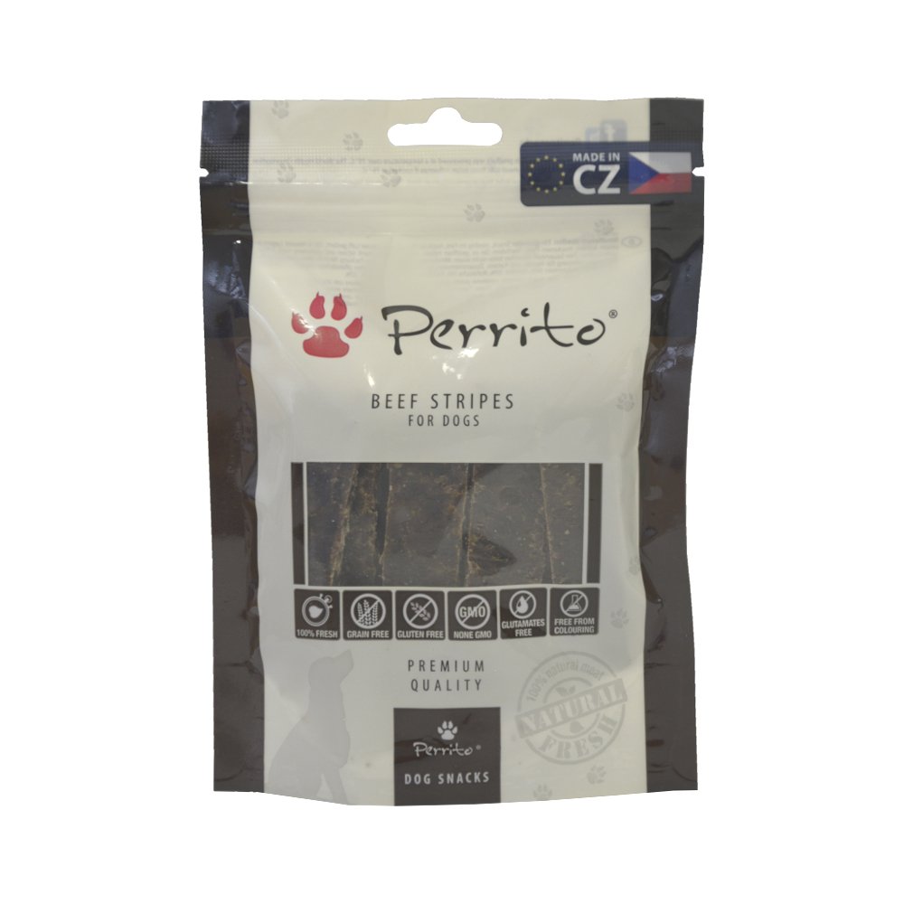 Perrito Hundelec Kerlies Beef Stripes (Pack of 10 x 100 g