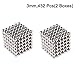 3mm Magnetic Fidget Blocks Ball, EVERMARKET Magnetic Sculpture Toy for Intelligence Development, a Great Toy for Office, Home, and Everywhere - with a Metal Gift Box (432 pcs,2 Boxes)