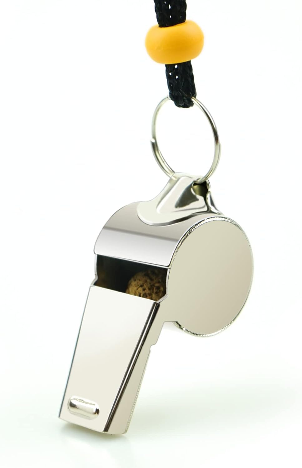Hipat Stainless Steel Sports Whistles with Lanyard, Loud Crisp Sound Whistles Bulk Great for Coaches, Referees, and Officials