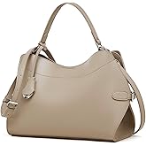 MoreFarther Genuine Leather Tote Bag for Women, Large Capacity Handbags Crossbody Bag with Removable Adjustable Strap