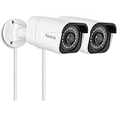 REOLINK 4K/8MP Security Bullet PoE IP Camera,Surveillance Outdoor Indoor,Human/Vehicle/Pet Detection,100ft IR Night Vision,Work with Smart Home,Up to 512GB microSD Card,RLC-810A(Pack of 2)