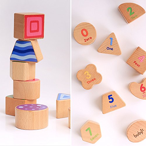 rolimate 7x7x7 inch Colorful Preschool Early Development Wooden Educational Game Toy Gift Box - Activity Centers - Best Birthday Pre-Kindergarten Gift Toy for Age 18 Month and Up Kids Toddlers Baby - Thumbnail 3