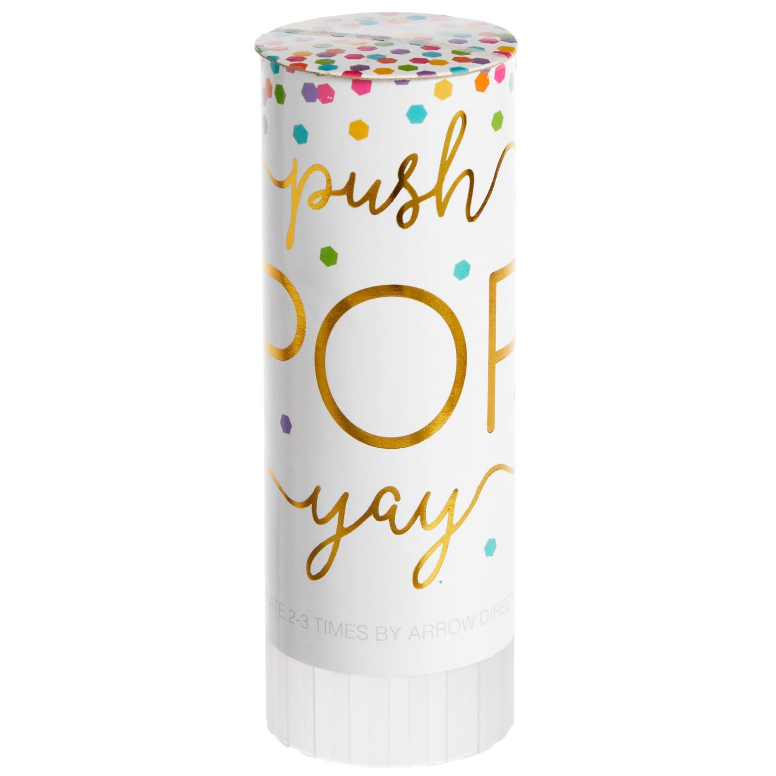 Sparkle and Bash Confetti Poppers 20 Pack Rainbow Shakers - Multicolor Mini Poppers 1.5in x 4.3in - Push Pop Design Bulk Mini Confetti Cannons