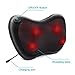 Hippih Back Pillow Massager with 4 Heated Rollers, Shiatsu Neck/Shoulder to Relieve Pain, Portable Deep Kneading for Home, Car, Office