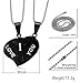 VNOX Stainless Steel I Love You Key to Heart Couple Pendant Necklace for Mens Womens Promise