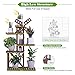 Wooden Plant Shelf Indoor Outdoor Multi Tiered Plant Stand Flower Pot Holder High Low Display Rack Shelves for Garden Balcony Patio Yard (38 inch,Space Saving)thumb 2