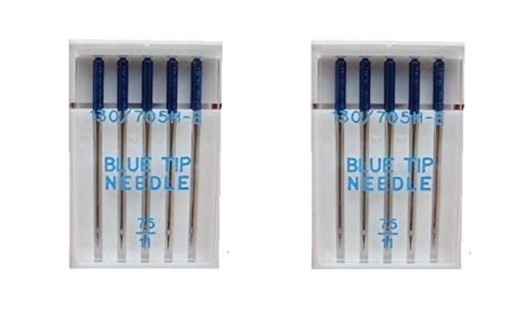 Blue TIP Embroidery Needles x 2 Packs Used on Janome Machines