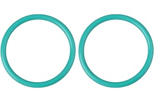 ECSiNG 2X Green Fluorocarbon O-Rings N90467301 33.8x3.1mm Compatible with Audi A4 A6