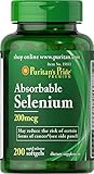 Puritan's Pride Absorbable Selenium 200 mcg-200 Softgels