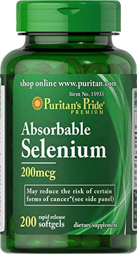 Puritan's Pride Absorbable Selenium 200 mcg-200 Softgels Puritan's Pride Absorbable Selenium 200 mcg-200 Softgels