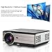 Digital Projector Full HD 3500 Lumens, Multimedia Home Theater Projector 1080P 720p HDMI Support for TV Laptop iPhone Smartphone Mac iPad Netflix XBOX DVD Player