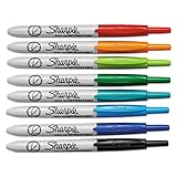 Sharpie - Retractable Ultra Fine Tip Permanent Marker, Assorted Colors - 8/Set - (Original from manufacturer - Bulk Discount available)