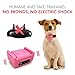 Small Dog Bark Collar For Tiny To Medium Dogs (6+ lbs). Rechargeable And Waterproof Anti Bark Training Device. Humane Way to Stop Barking - No Shock No Spiky Prongs! (Pink)