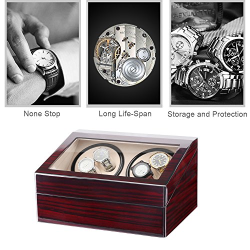 Kranich Automatic Watch Winder Box Luxury Wooden Storage Case