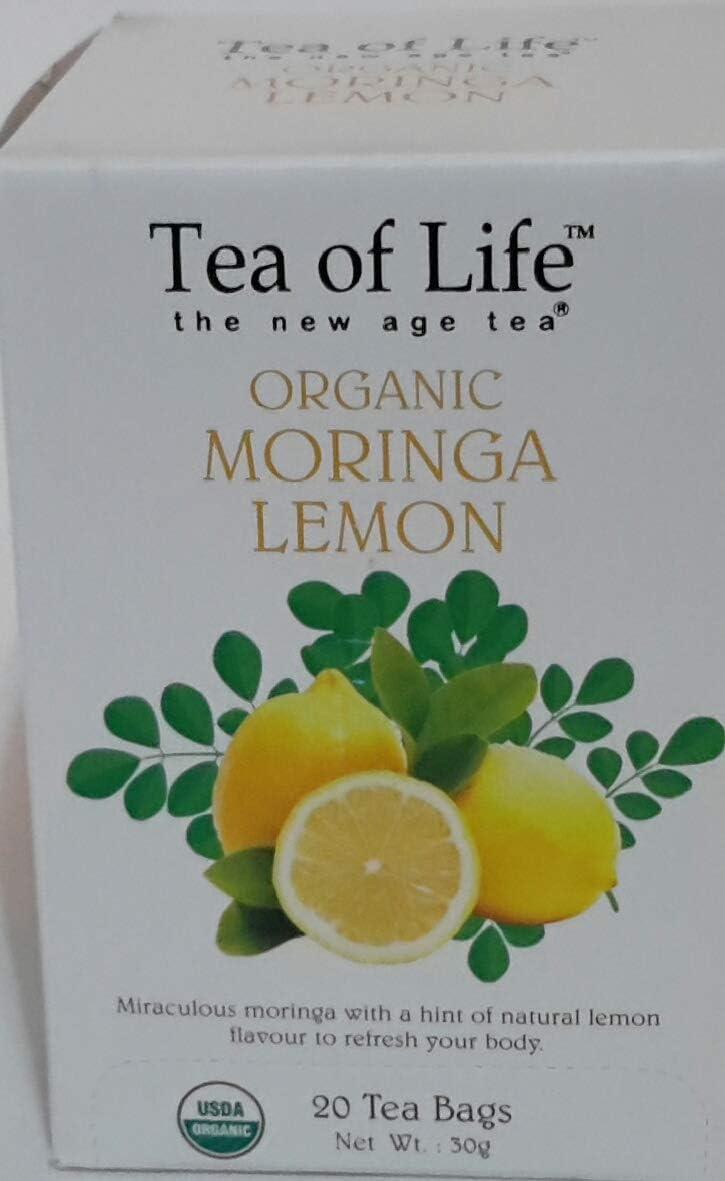 TEA OF LIFE ORGANIC MORINGA LEMON - 20 Tea Bags (30g)