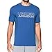 Under Armour Men's Cotton Wordmark Stack T-Shirt, Royal, Large