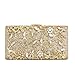 Womens Evening Clutch Bags Wedding Purse Bridal Prom Handbag Party Bag for Dance Bar (S779 Gold)