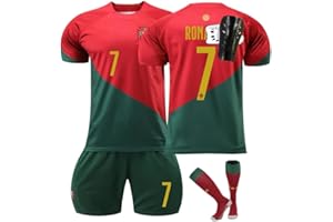 KISS SHEEPS Portugal National Team #7 Soccer Jersey Set – Adult & Kids, Full Kit with Socks & Shin Guards