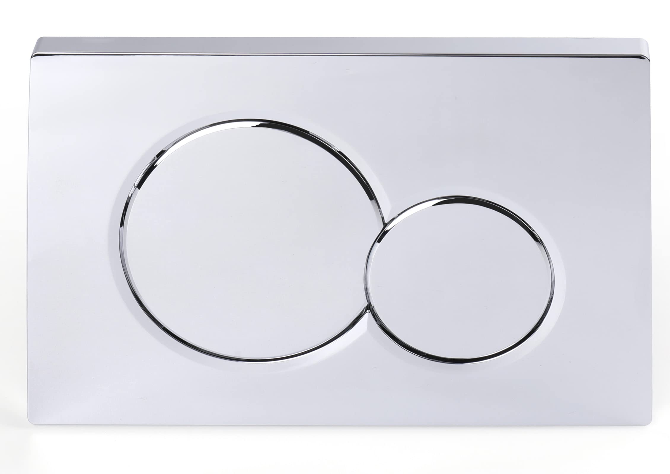 Photo 1 of VALLVATER Dual-Flush Actuator Plate for Concealed Cisterns Polished Chrome Compatible with 115.770.21.5 Sigma01 Series