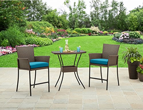 Better Homes and Gardens Patio Furniture Fairfield Bay 3-Piece Balcony Outdoor Bistro Set