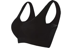 Generic Womens Breathable Cool Air Bras No Underwire Lift Up Bralettes High Support Sports Bra Comfortable Mesh Wireless Bra