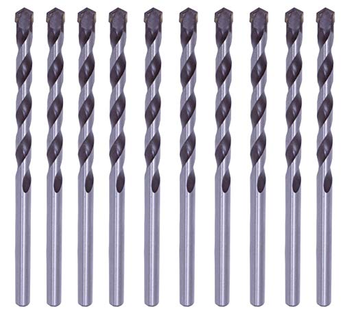 Masonry Drill Bit Set 5/32 in. Carbide Tip Black