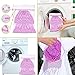 Mermaid Tail Blanket Handmade Crochet Knitting Sofa Bed Blanket Soft Living Room Sleeping Bag for Adult Teens Kids Christmas Gift (Rainbow - Pink)