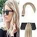 Sunny 18inches Tape in Human Hair Extensions #18/613 Caramel Blonde Mixed Bleach Blonde Highlight Human Hair Tape in Extensions 20pc/50g Weight