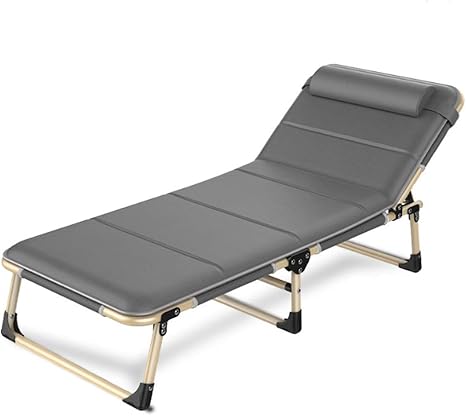 Amazon Co Jp Sakeyen 折り畳みベッド リクライニングチェア リクライニングベッド 昼寝ベッド 簡易ベッド レジャーベッド 組立不要 アウトドア 仮眠 防災用 来客用 快適なクッション 幅56 三つ接地脚 ホーム キッチン