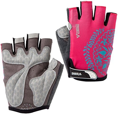 SBD VEBE Womens Sports Professional Non-Slip Biking Riding Gloves Cycling Accessaries,rosered,L by sibeidi