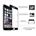 3D Full Screen Protectors For Iphone 6 Plus 6s Plus By DBPOWER,3D Curve fit,Stainless Steel Edge,0.15MM,9H Tempered Glass, Full Coverage,HD Clear[3D Touch Compatible]-Black