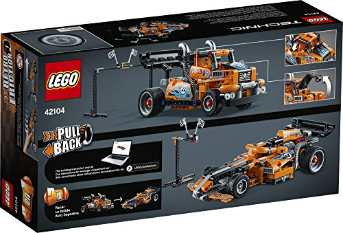 Technic Lego 42104 - Pull-Back - Race Truck Dragster (227 Teile) – Bild 6