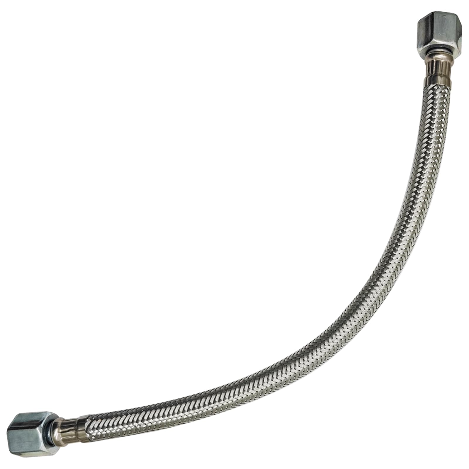 Photo 1 of 1 Piece Stainless Steel Air Compressor Hose, 500 Mm Long Stainless Steel Metal Braided Hose, Bell Mouth, Suitable for Air Compressors (Nut Size 19mm, Thread Pitch 3/4-16)