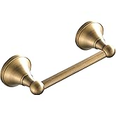 Celbon Brass Toilet Roll Holder Double Post Pivoting Antique Toilet Paper Holder Tissue Roll Wall Mounted Toilet Paper Loo Ho