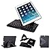 Aerb Folio Laptop Keybook Removable Detachable Bluetooth Keyboard Case With 360 Degree Swivel Stand Multiple Viewing Angles for iPad Air, Black