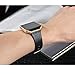 bayite Leather Bands with Frame for Fitbit Blaze Genuine Leather Straps Replacement for Fitbit Blaze Smart Fitness Watch Women Men Black