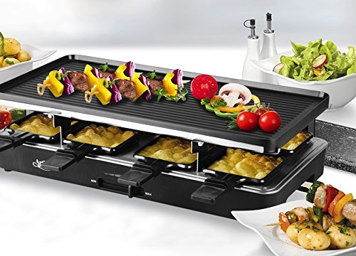 2 Artestia+Electric+Raclette+Non+Stick+Reversible
