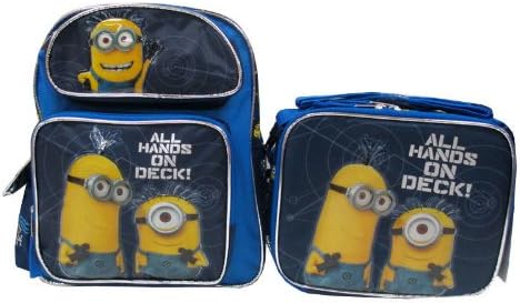 Despicable Me 2 Minion 12" Backpack & Lunch Box - All Hands On Deck!