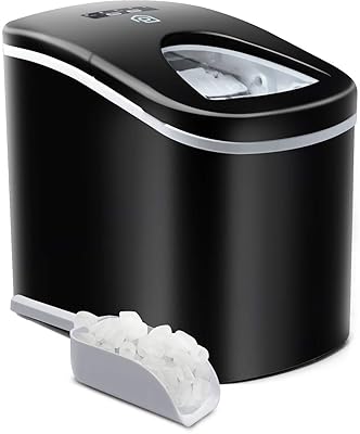 Prime Home Portable Ice Machine for Countertop 26 lbs of ice in 24 hrs