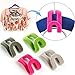 Hanger Hooks - NUOLUX Hanger Clips Mini Flocking Clothes Rack Holders-12Pcs (Random Color)