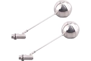 GOVALVE Stainless Steel Float Ball Valves - 1/2' NPT Male Thread Flow Control Float Sensor Valve Automatic Water Level Control For Tank Pond Water Tower (pack of 2)