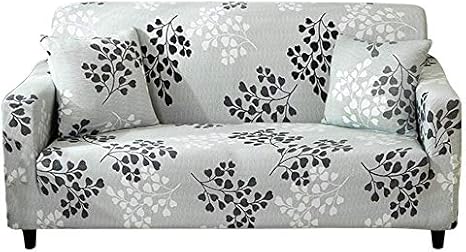 hotniu stretch sofa cover printed couch covers loveseat slipcovers for 2 cushion couches sofas elastic universal furniture protector with one free